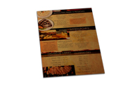 Cardápios Descartáveis Papel Kraft 250g (210x300mm)