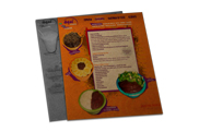Cardápios Descartáveis Papel Kraft 250g (210x300mm)