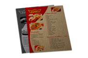Cardápios Descartáveis Papel Kraft 250g (210x300mm)