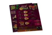 Cardápios Descartáveis Papel Kraft 250g (210x300mm)