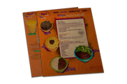 Cardápios Descartáveis Papel Kraft 250g (210x300mm)