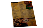 Cardápios Descartáveis Papel Kraft 250g (300x420mm)