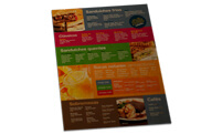 Cardápios Descartáveis Papel Kraft 250g (300x420mm)