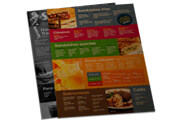 Cardápios Descartáveis Papel Kraft 250g (300x420mm)