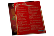 Cardápios Descartáveis Papel Kraft 250g (300x420mm)