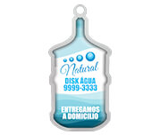 Chaveiro Metal Resinado Chapinha Galão de Água