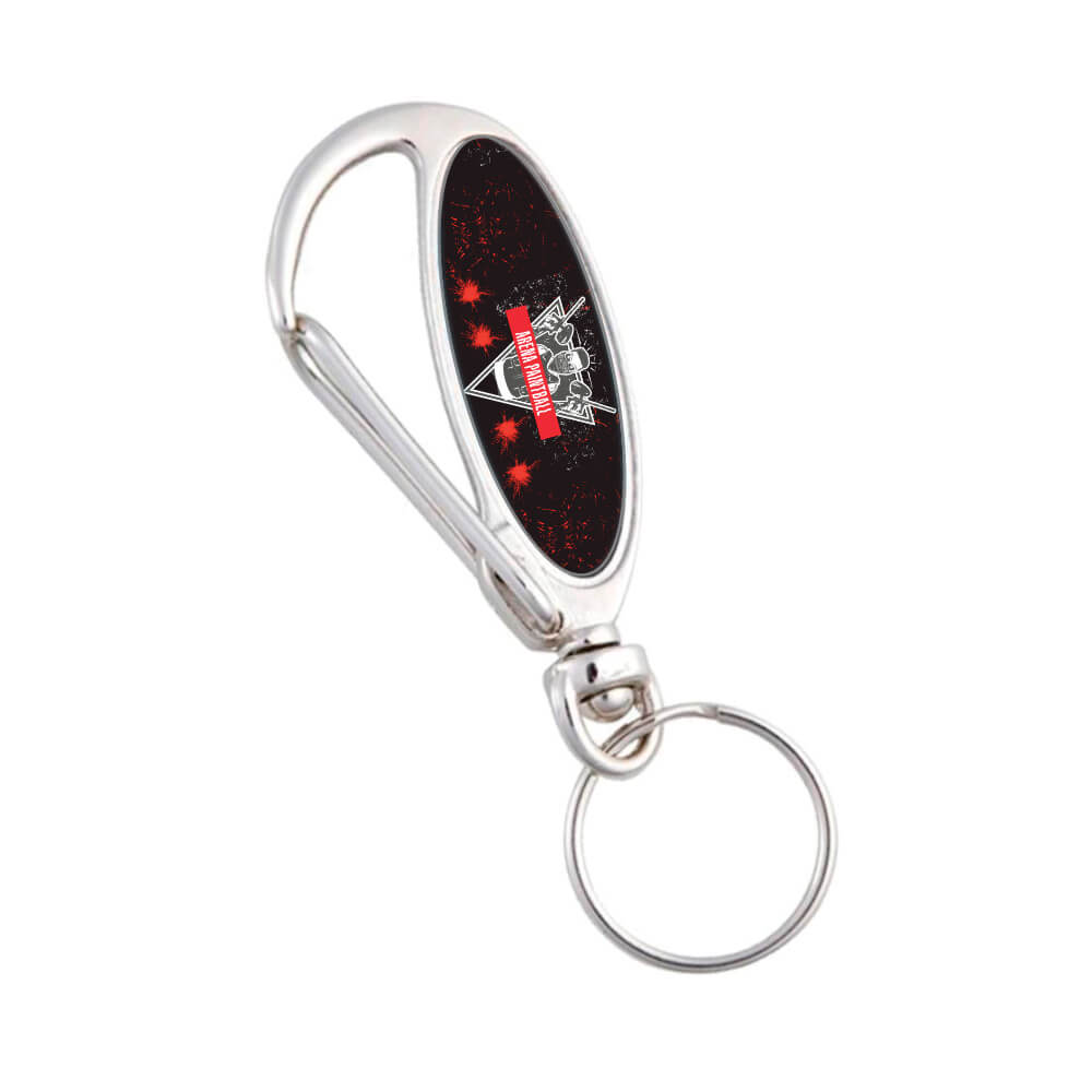 Chaveiro Metal Resinado Mosquetão Pelicano