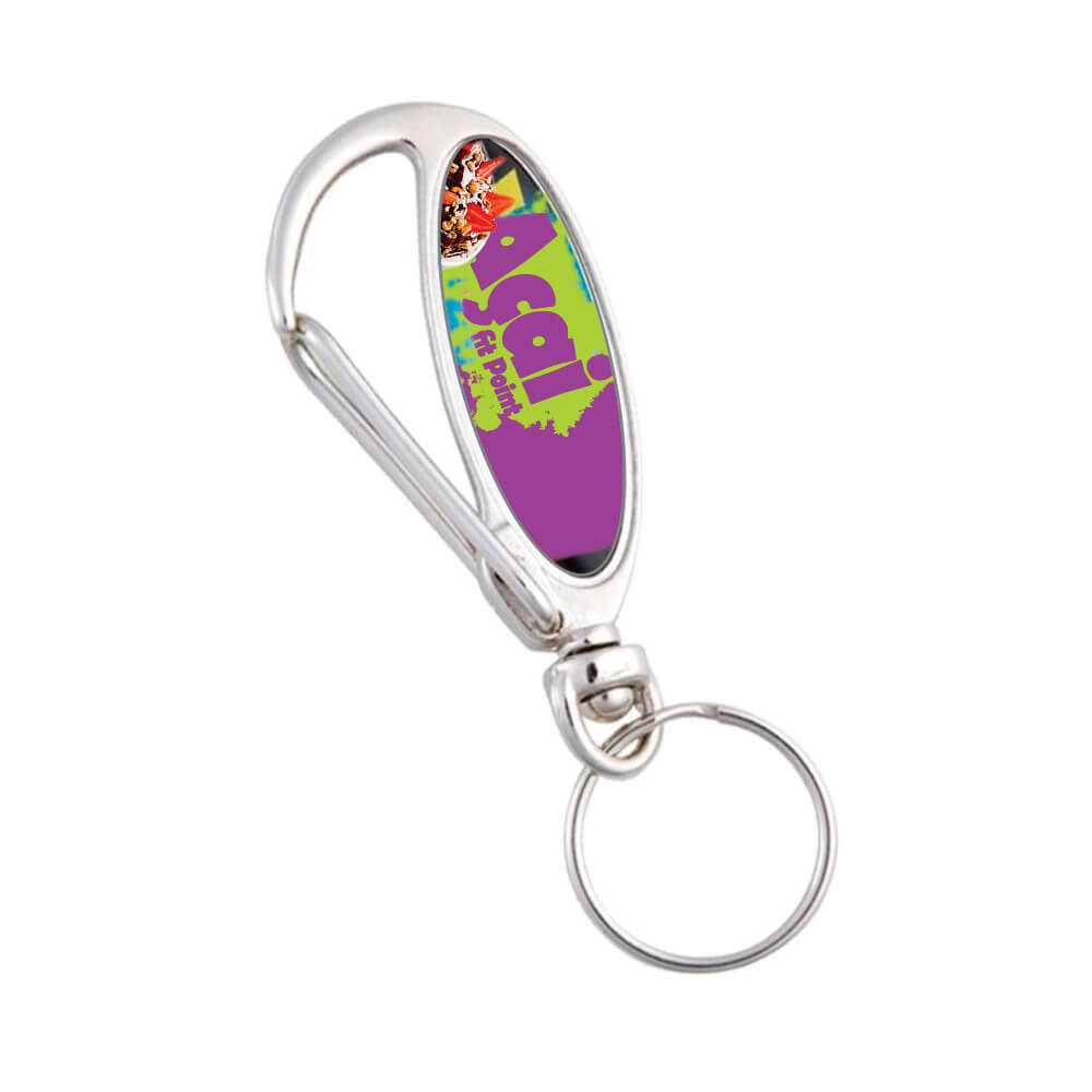 Chaveiro Metal Resinado Mosquetão Pelicano
