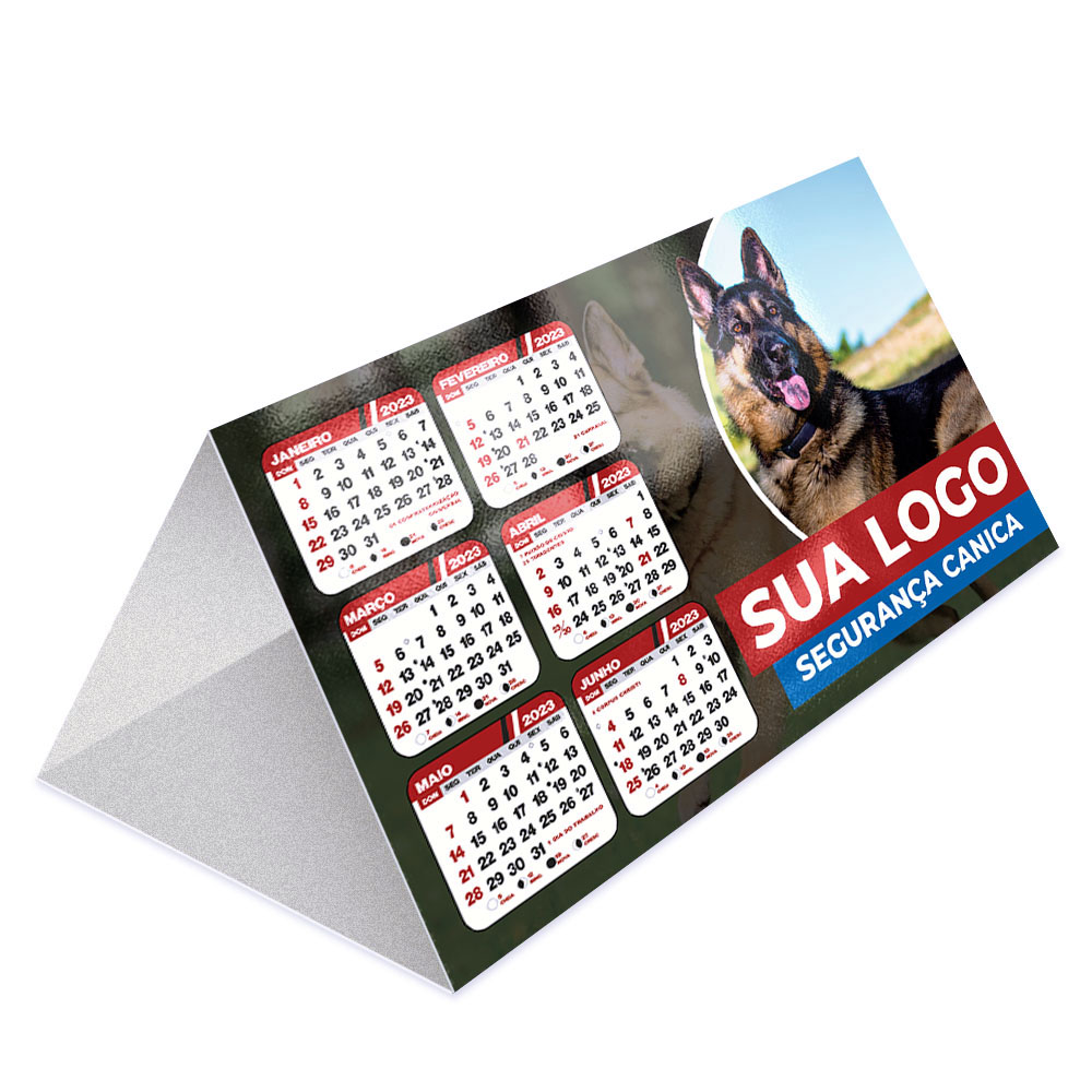 Calendário De Mesa Básico Supremo 255g Sem Verniz