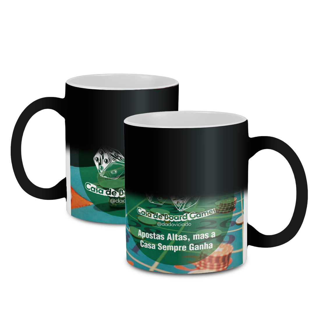 Canecas De Porcelana Mágica Termossensível 325ml