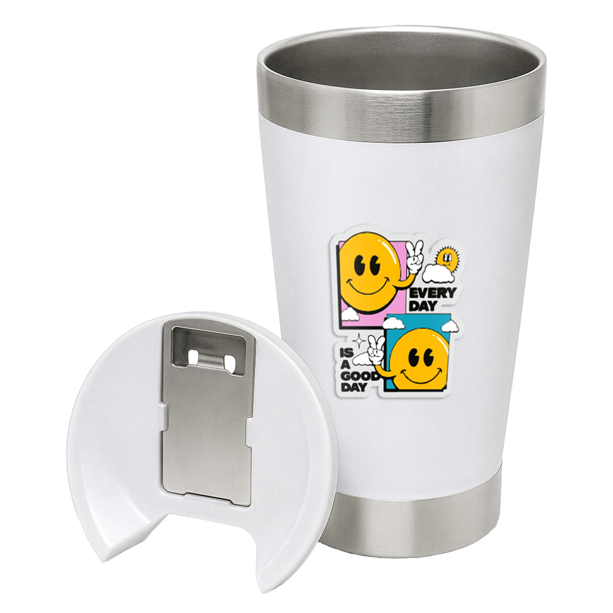 Dtf Uv Copos Copo Térmico Modelo Com Abridor E Dtf Uv Linha Premium