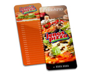 Cardápios Personalizados Pvc 0,50mm Premium Branco (106x364mm)