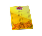 Cardápios Personalizados Pvc 0,50mm Premium Branco (182x212mm)