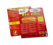 Cardápios Personalizados Pvc 0,50mm Premium Branco (182x212mm)