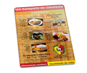 Cardápios Personalizados Pvc 0,50mm Premium Branco (273x424mm)
