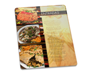 Cardápios Personalizados Pvc 0,50mm Premium Branco (273x424mm)