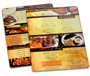 Cardápios Personalizados Pvc 0,50mm Premium Branco (273x424mm)