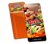 Cardápios Personalizados Plastificados Plástico Compacto 0,05mm (150x445mm)