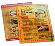 Cardápios Personalizados Plastificados Plástico Compacto 0,05mm (300x420mm)