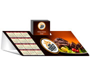 Calendário De Mesa Porta Cartões Simples Couchê 300g Verniz UV Total Frente
