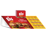 Calendário De Mesa Porta Cartões Simples Couchê 300g Verniz UV Total Frente