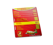 Cardápios Personalizados Plastificados Plástico Compacto 0,05mm (150x210mm)