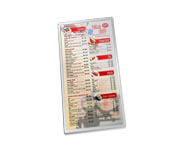 Cardápios Personalizados Plastificados Plastificação Rígida 0,10mm Couchê 150g (105x300mm)
