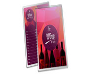 Cardápios Personalizados Plastificados Plastificação Rígida 0,10mm Couchê 150g (105x300mm)