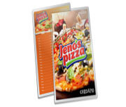 Cardápios Personalizados Plastificados Plastificação Rígida 0,10mm Couchê 150g (150x445mm)