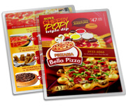 Cardápios Personalizados Plastificados Plastificação Rígida 0,10mm Couchê 150g (300x420mm)