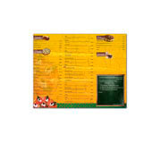 Cardápios Personalizados Pvc 0,30mm Translúcido Tinta Branca (300x420mm)