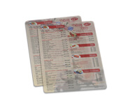 Cardápios Personalizados Pvc 0,30mm Translúcido Tinta Branca (150x210mm)