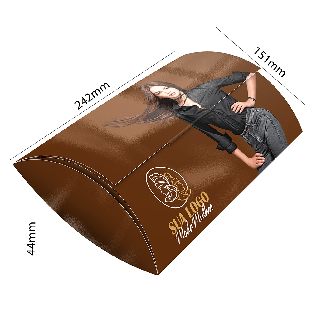 Caixa Para Roupas Supremo 305g Verniz Uv Total Frente