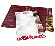 Cardápios Personalizados 4 Páginas Com Dobra Reciclato 240g (300x210mm)