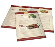 Cardápios Personalizados 4 Páginas Com Dobra Reciclato 240g (300x210mm)