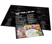 Cardápios Personalizados 4 Páginas Com Dobra Reciclato 240g (300x210mm)
