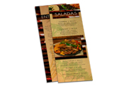 Cardápios Personalizados 4 Páginas Com Dobra Reciclato 240g (210x300mm)