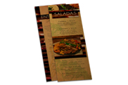 Cardápios Personalizados 4 Páginas Com Dobra Papel Kraft 250g (210x300mm)