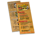 Cardápios Personalizados Simples Couchê 250g (105x300mm)