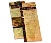 Cardápios Personalizados Simples Couchê 300g (105x300mm)