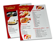 Cardápios Personalizados Simples Couchê 300g (300x420mm)