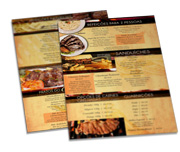 Cardápios Personalizados Simples Couchê 300g (300x420mm)
