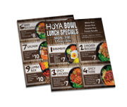 Cardápios Personalizados Simples Couchê 300g (210x300mm)
