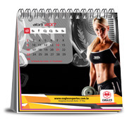 Calendário De Mesa Wire O Com 14 Páginas Sem Verniz Base Couchê 300g E Páginas Couchê 150g