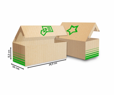 Caixas Para Cartão Papelão Ondulado 340g p/ 250 Cartões Personalizada