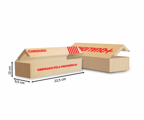 Caixas Para Cartão Papelão Ondulado 340g p/ 500 Cartões Personalizada