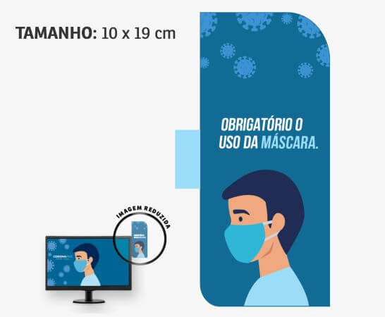 Display de Monitor Pvc Branco 0,50 - 2 Cantos