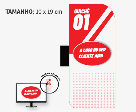 Display de Monitor Pvc Branco 0,50 - 2 Cantos