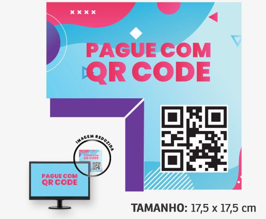 Display de Monitor Pvc Branco 0,50 - Quadrado