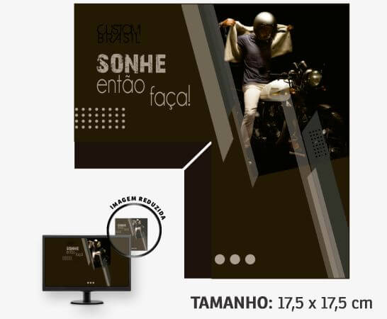 Display de Monitor Pvc Branco 0,50 - Quadrado